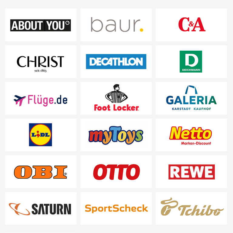 Dealwise Logos, teilnehmende Partner